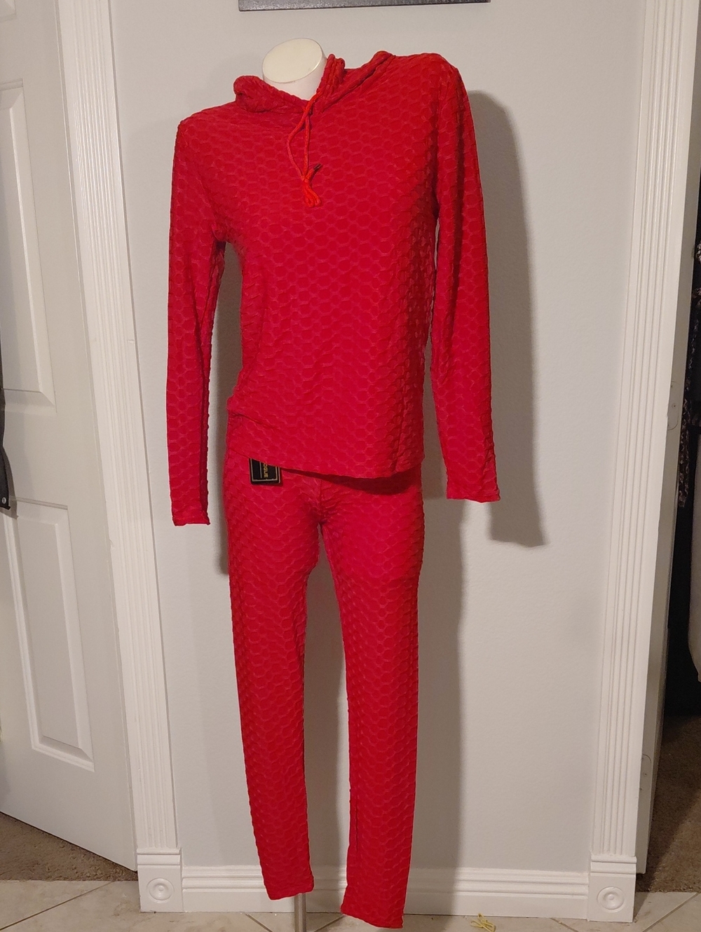Red 2-pc Hoodie & Legging Set
